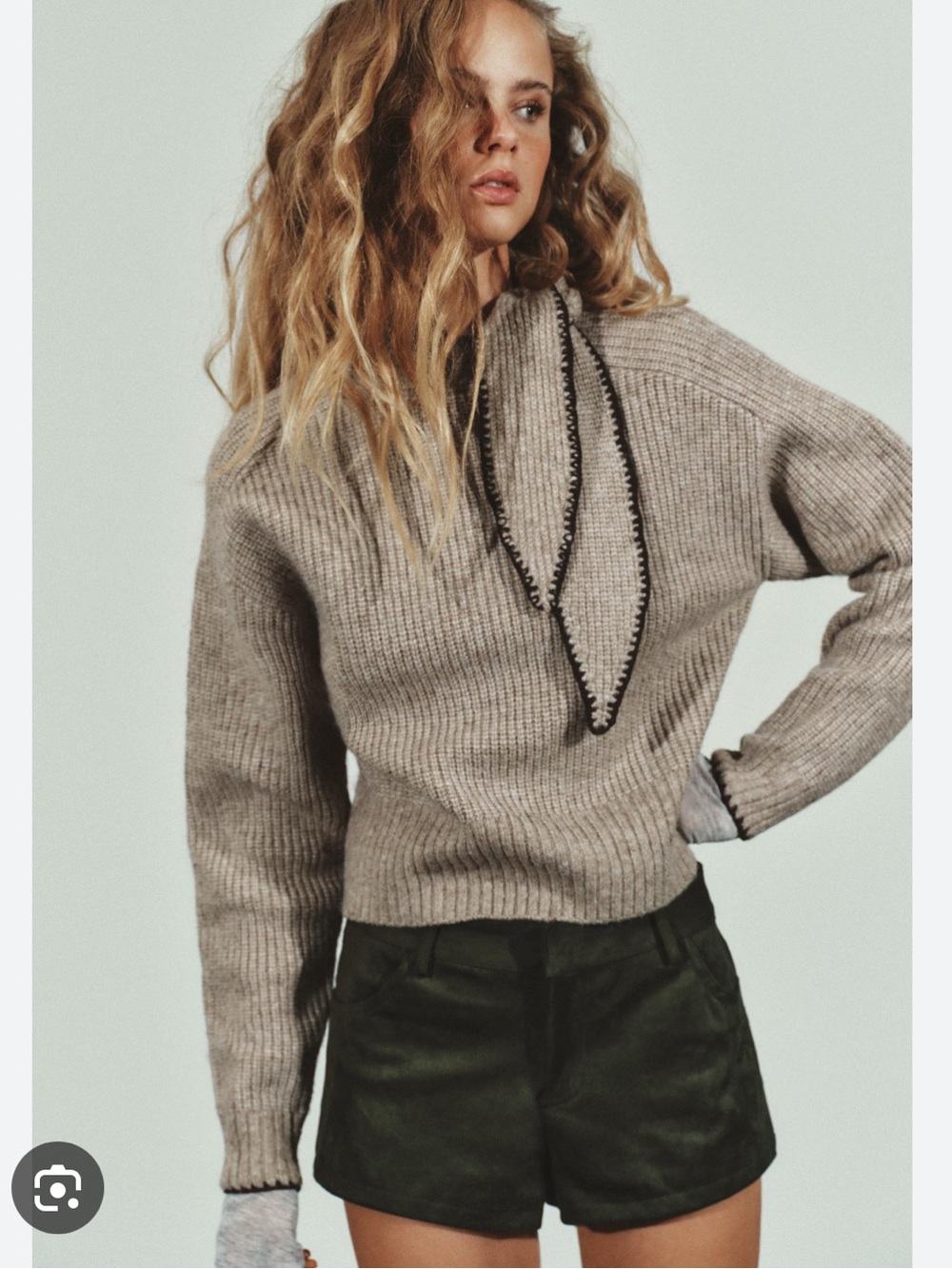 Zara NWT knit jumper sweater with bow 3920/940 - Picture 1 of 9
